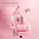 AutoFull Pink Bunny PU Leather Best Girls Gaming Chair Rabbit Ears Style Computer Chair, E-Sports Swivel Chair, AF055PUW