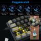 EYOOSO Z11 61 Keys Wired Mechanical Gaming Keyboard with Solid Backlit Two-Color Keycaps
