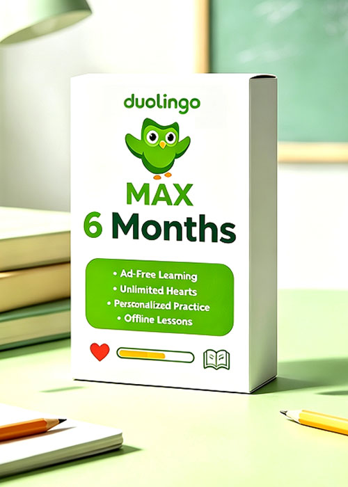 cdkeysales, Super Duolingo MAX 6 Months Subscription