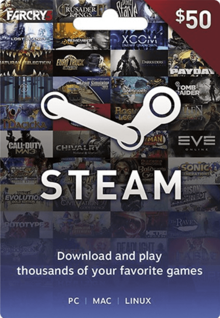 Official Steam Gift Card 50 USD Steam Gift Card 50 USD
