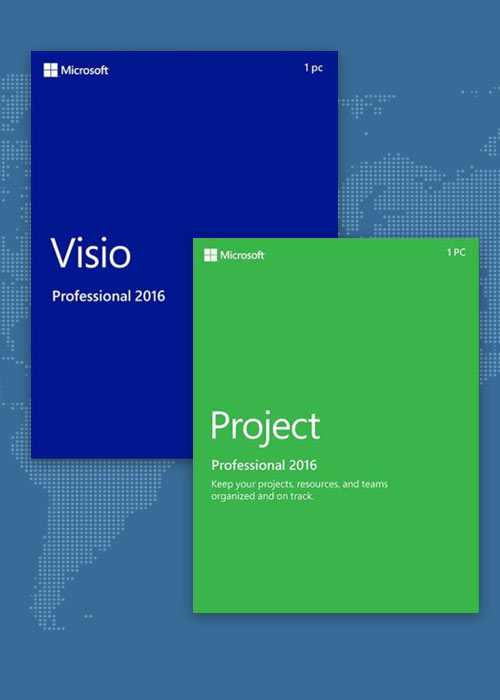 Official Project Professional 2016 + Visio Professional 2016 Key Global Project Professional 2016 + Visio Professional 2016 Key Global