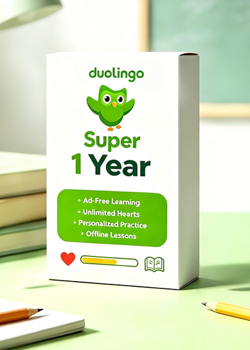 Super Duolingo 1 Year Subscription