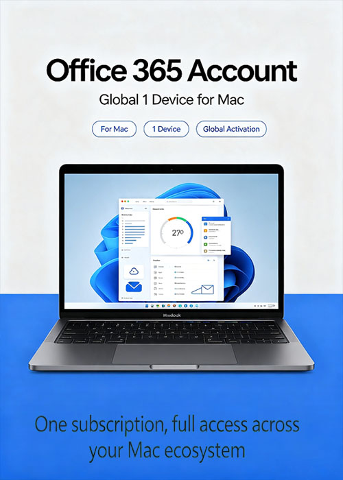 Official MS Office365 Account Globle 1 Device For MAC